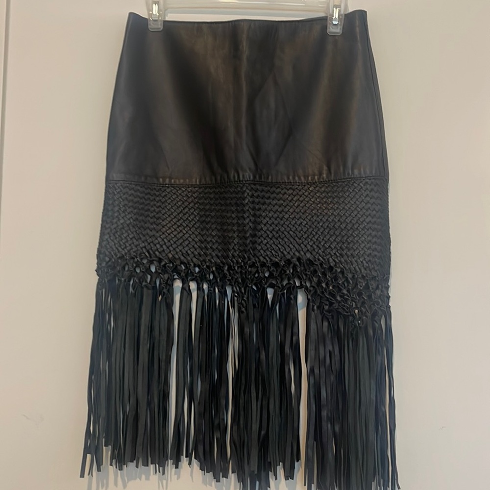 Genuine leather skirt BEBE brand